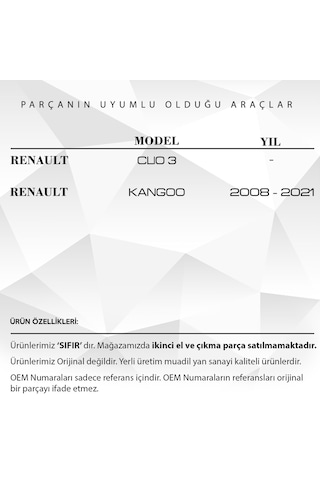 Clio3, Kangoo İçin Airbag Şerit Kablosu 5 Pin - 50 Cm
