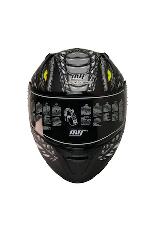 Motosiklet Kaskı Ecer 22.r06 Sertifikalı Double Vizör Full Face Kask Draglax Grey Çok Renkli
