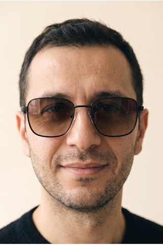 Erkek Polarize Köşeli Güneş Gözlüğü Kahverengi Uv400 Korumalı