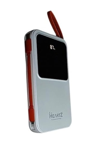 H22 10000 Mah Power Bank Pd 20w Ve Usb 22.5w Fast Hızlı Şarj Dahili Type C Ve Lightning Kablolu Dünya Standartlarına Uygun Polymer Batarya Birebir Amper Lcd Göstergeli Powerbank
