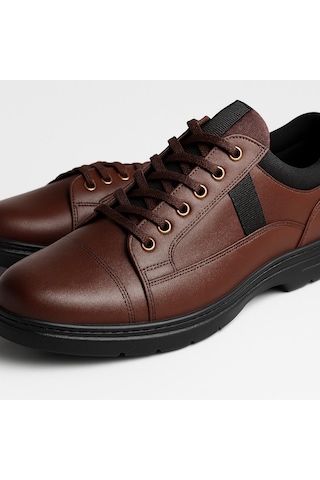 Growish Gre0168 Hakiki Deri Kaydırmaz Koku Yapmaz Bilekten Streçli Üst Kalite Bilekte Yarım Bot Koyu Kahverengi