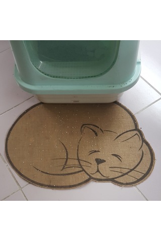 Pawaway Kedi Paspası Tuvalet Mama Kum Önü Taban 45 x 60 CM