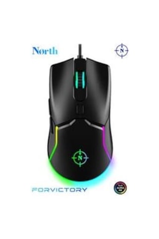 North Air Black Rgb Kablolu Profesyonel Oyuncu Mouse Diğer
