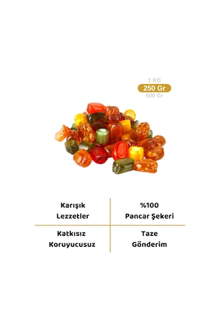 Karışık Akide Şekeri 250 Gr