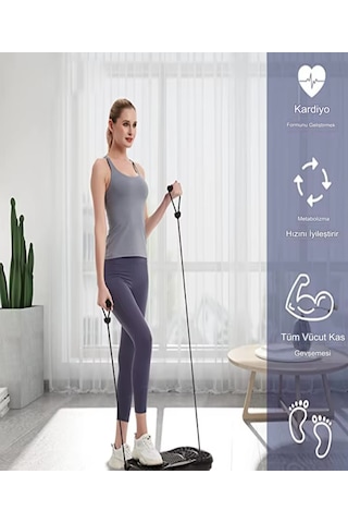 Reidan Pqcfm02 3d Titreşimli Egzersiz Cihazı Yüksek Hız Basen Aleti Siyah