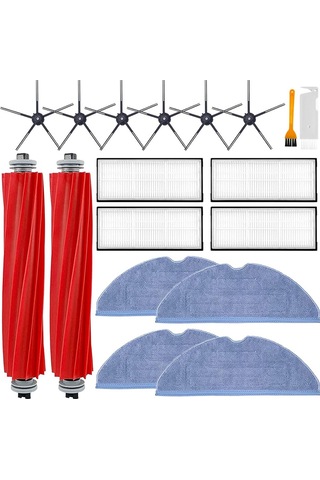 Xurunkeji Roborock S7 S7+ S7 Maxv, S7 Maxv Plus T7s T7 Plus T7s Plus Robot Vakum Silindir Fırça Filtre Yan Fırça Paspas Bezi