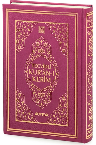 Tecvidli Kuranı Kerim - Termo Deri - Orta Boy - Fuşya Renkli - Ayfa Yayınevi - Bilgisayar Hatlı