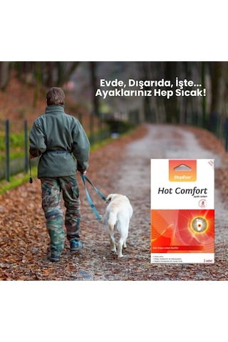 Hot-comfort 8 Saat Etkili Ayak Isıtıcı Pad 2x2'li Paket Turuncu