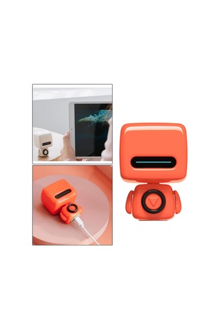 Dolıty Mini Robot Kablosuz Bluetooth 5.0 Hoparlör Turuncu