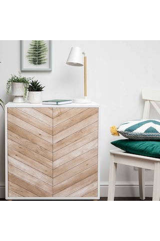 D-c-fix 276-8200 Kahverengi Zigzag Ahşap Desen Yapışkanlı Folyo 67 Cm X 2 Mt 45 X 100cm