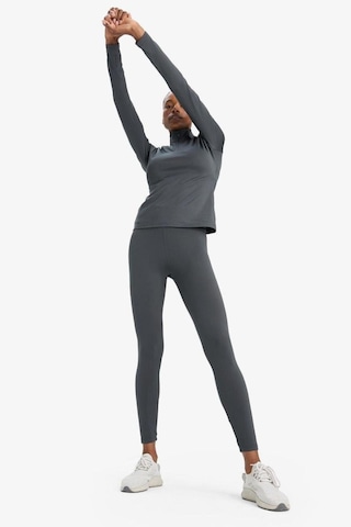 Defacto Defactofit Toparlayıcı Yüksek Bel İçi Yumuşak Tüylü Beli Saran Basic Düz Sporcu Tayt W8206az25auar231 Antrasit