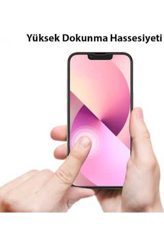 Apple Uyumlu iPhone 13 6.1 Film Ön Arka Full Koruyucu Nano Hidrojel Film Seti Şeffaf