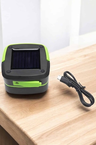 Güneş - 228 - Enerjili Led Lamba Kamp Lambası Katlanabilir Lamba - Csmo-tex - Usb Şarjlı