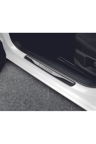 Volkswagen T-cross Tüm Modeller New Krom Kapı Eşiği 4 Parça Paslanmaz Çelik