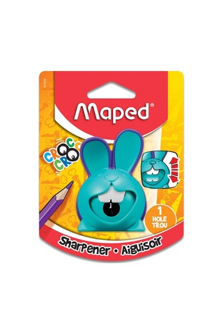 Maped Croc Innovation 1 Delikli Kalemtıraş - Hareket Halindeyken Bileme - Verimli, Keskin Kaplama - Eşsiz Tavşan Tas