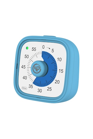 Npo Mutfak,ders,yemek İçin 60dk Analog Alarm Zamanlayıcı,pomodoro Öğrenci Motivasyon Saati Mavi
