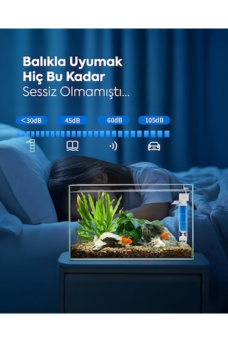Jingye Jy-5200f Beyaz Şeffaf Gövdeli Akvaryum İç Filtresi 10w 600l/h - Modern Ve Etkili Filtrasyon
