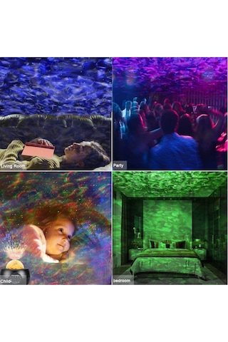 Starry Projektör Gece Lambası Çok Renkli