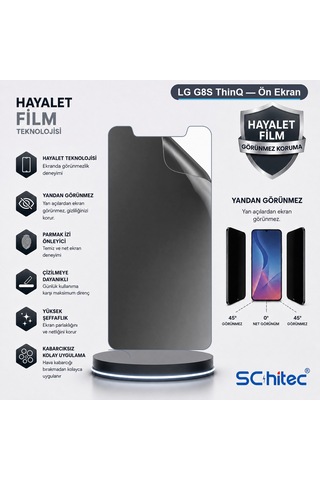G8s Thinq Uyumlu Ön Yüzey Hayalet Privacy Hidrojel Ekran Koruyucu 97780541