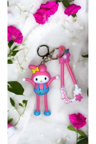 3d Büyük Boy My Melody Anahtarlık - Silikon Figürlü Ve Çanta Aksesuar