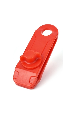 Shineyee Kırmızı Nilon Çadır Klipsi - 85mm Dış Mekan Kamp Tenteği, Açık Hava Tenteği İçi Güçlü Tutucu, 1 Adet Kırmızı