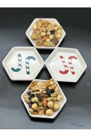 Meggdecor 4'lü Yeni Yıl Temalı Sosluk Lokumluk Kase
