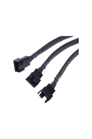 3C 4 Pin Switch Fan Çoklayıcı Y Pwm Çoklayıcı Splitter Kablosu 3 Pin 3 Port 4303