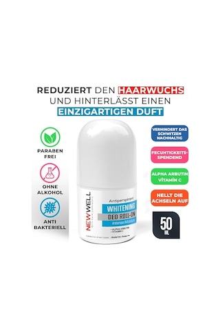 New Well Ter Önleyici Beyazlatıcı Roll-on 50 Ml, T995