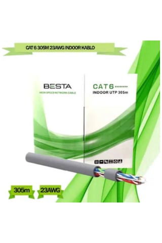 Besta Cat06 Besta 23awg Cat6 305m Kablo