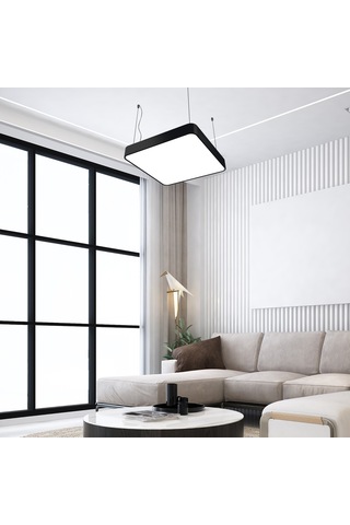 Kare Davul Modern Led Avize Linear Armatür Lineer