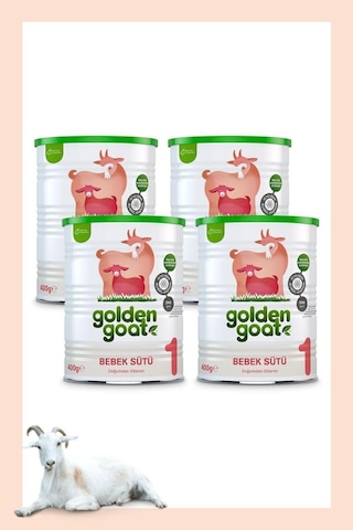 Golden Goat 1 Keçi Sütlü Bebek Sütü 400 G - 4 Adet