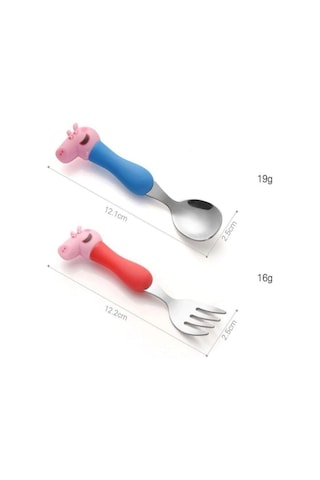Pig Peppa 4'lü Çatal Kaşık Set