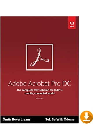 Adobe Acrobat Pro Dc Dijital Lisans - Ömür Boyu + Türkçe