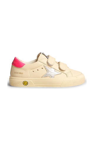 Golden Goose Kızlar Için Şık Deri Sneaker Ayakkabıları Beyaz