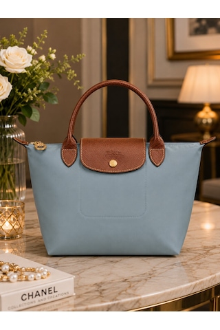Longchamp Kadın Omuz Çantası L1621 089 Açık Gri