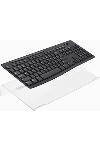 Klavye Standı Sehpası Klavye Yükseltici Pleksiglass Şeffaf 4 mm