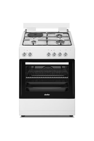 Simfer 1242 Tam Boy Fırın 3G+1E Hotplate Turbo 6 Fonksiyon Beyaz
