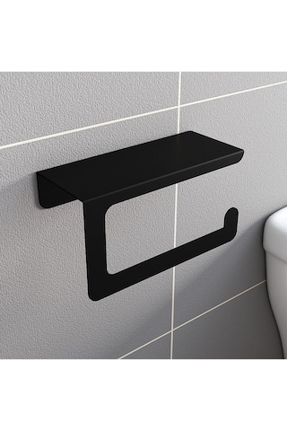 Dione Store Siyah Düz Modern Tuvalet Kağıdı Askısı Siyah Dione Store Siyah Düz Modern Tuvalet Kağıdı Askısı Siyah
