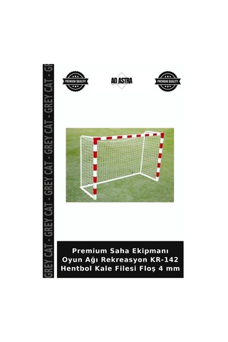 Premium Saha Ekipmanı Oyun Ağı Rekreasyon Kr-142 Hentbol Kale Filesi Floş 4 Mm Çok Renkli