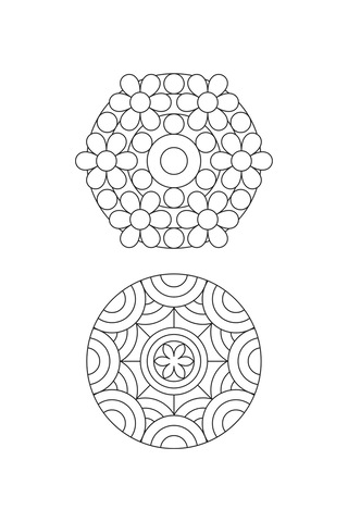 Kolaydan Zora İkili Mandala Boyama Kitabı (130 Seçilmiş Mandala)