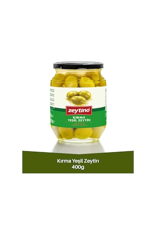 Kırma Yeşil Zeytin 400 Gr 141/160 4xl Cam Kavanoz Kırma Yeşil Zeytin 400 Gr 141/160 4xl Cam Kavanoz