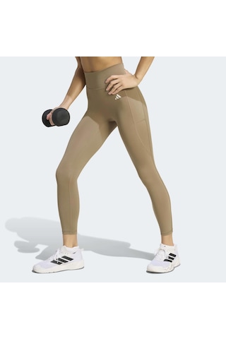 Adidas Optime Essentials 7/8 Kadın Bej Tayt Kt3832 Krem