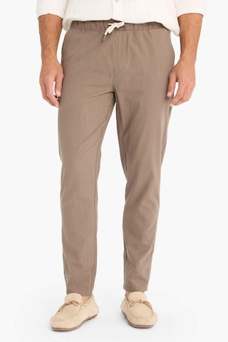 DeFacto %100 Pamuk Keten Görünümlü Yazlık Jogger Pantolon Dar Paça Beli Bağcıklı Lastikli Cepli Z6475AZ25SPBN571