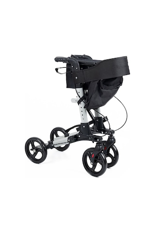 Rölator Mv-9102 Gri Lüx Alüminyum Rolatör Tekerlekli Yürüteç