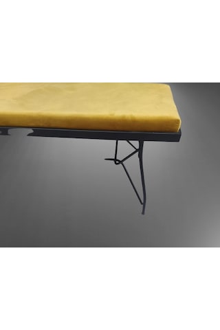 Sandalye Benc Penyez Klasik Model Metal Siyah Fırın Siyah Boya Balkon-bahçe