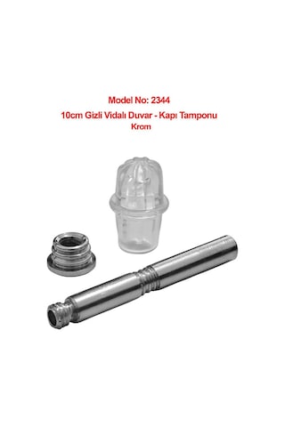 Gizli Vidalı 10cm Duvar Veya Kapı Tamponu Stoperi 5li Paket