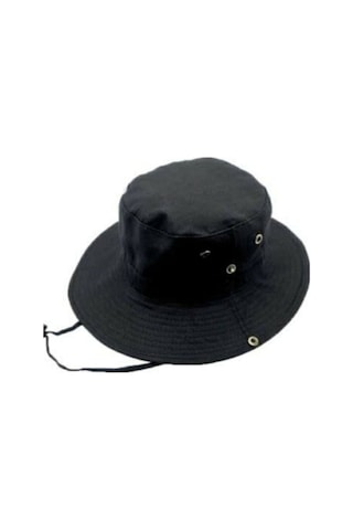 Bana Lazım Olan Yazlık Katlanabilir Safari Fötr Unisex Şapka Siyah