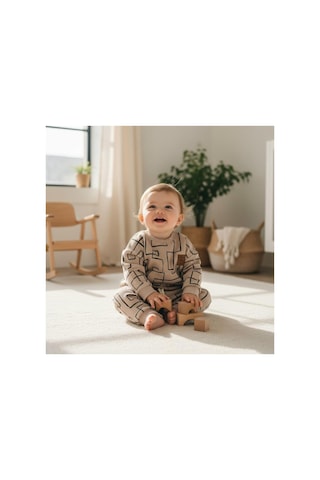 Altıntaş Baby Follow The Line Özgün İkili Takım Üç İplik Yeni Sezon Karamel Karamel