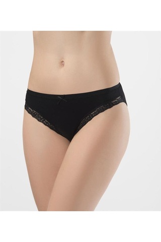 Türen 238 İkili Likralı Fistolu Bikini - Siyah Siyah