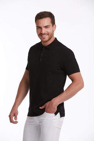 Hatemoğlu 530814660 Regular Fit Pamuk Polo Yaka Erkek Tişört Siyah